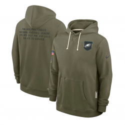 Philadelphia Eagles Salute to Service Sideline Dominant Force NFL Pullover Hoodie Philadelphia Eagles Salute to Service Sideline Dominant Force NFL Pullover Hoodie