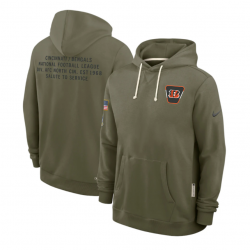 Cincinnati Bengals Salute to Service Sideline Dominant Force NFL Pullover Hoodie Cincinnati Bengals Salute to Service Sideline Dominant Force NFL Pullover Hoodie