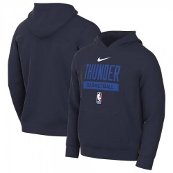 Oklahoma City Thunder 2022/23 Nike Spotlight On-Court Practice Performance Pullover Hoodie Oklahoma City Thunder 2022/23 Nike Spotlight On-Court Practice Performance Pullover Hoodie