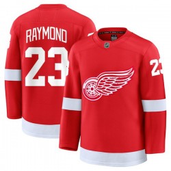 Lucas Raymond Detroit Red Wings Home Premium Jersey - Red Lucas Raymond Detroit Red Wings Home Premium Jersey - Red