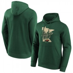 Minnesota Wild Fanatics Branded Hometown Graphic Hoodie - Dark Green Minnesota Wild Fanatics Branded Hometown Graphic Hoodie - Dark Green
