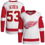 Moritz Seider Detroit Red Wings Away Premium Jersey - White Moritz Seider Detroit Red Wings Away Premium Jersey - White