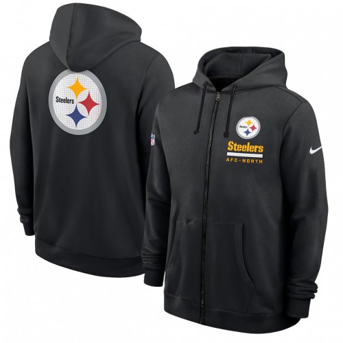 Pittsburgh Steelers Utility Player Sideline Men's Nike NFL Full-Zip Hoodie Pittsburgh Steelers Utility Player Sideline Men's Nike NFL Full-Zip Hoodie