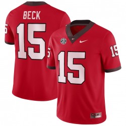 Carson Beck Georgia Bulldogs Home Nike Football Game Jersey - Red Carson Beck Georgia Bulldogs Home Nike Football Game Jersey - Red