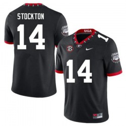 Gunner Stockton Georgia Bulldogs 100th Anniversary Nike Football Game Jersey - Black Gunner Stockton Georgia Bulldogs 100th Anniversary Nike Football Game Jersey - Black