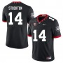 Gunner Stockton Georgia Bulldogs 100th Anniversary Nike Football Game Jersey - Black