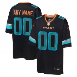 Youth Nike Pitch Blue Miami Dolphins 2025 Rivalries Collection Custom Game Jersey
