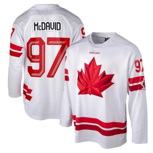 Connor McDavid Hockey Bauer Canada 2026 Olympics Replica Jersey - White Connor McDavid Hockey Bauer Canada 2026 Olympics Replica Jersey - White