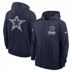 Dallas Cowboys Utility Player Sideline Men's Nike NFL Full-Zip Hoodie Dallas Cowboys Utility Player Sideline Men's Nike NFL Full-Zip Hoodie