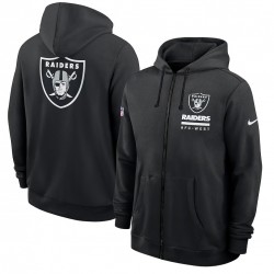 Las Vegas Raiders Utility Player Sideline Men's Nike NFL Full-Zip Hoodie