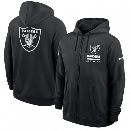 Las Vegas Raiders Utility Player Sideline Men's Nike NFL Full-Zip Hoodie Las Vegas Raiders Utility Player Sideline Men's Nike NFL Full-Zip Hoodie