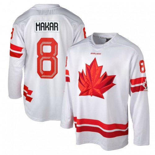 Cale Makar Hockey Bauer Canada 2026 Olympics Replica Jersey - White Cale Makar Hockey Bauer Canada 2026 Olympics Replica Jersey - White