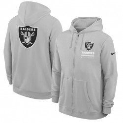 Las Vegas Raiders Utility Player Sideline Men's Nike NFL Full-Zip Hoodie Las Vegas Raiders Utility Player Sideline Men's Nike NFL Full-Zip Hoodie
