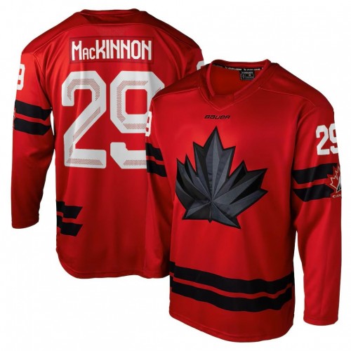 Nathan MacKinnon Hockey Bauer Canada 2026 Olympics Replica Jersey - Red Nathan MacKinnon Hockey Bauer Canada 2026 Olympics Replica Jersey - Red