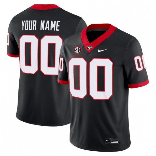 Georgia Bulldogs Alternate Nike Football Custom Game Jersey - Black