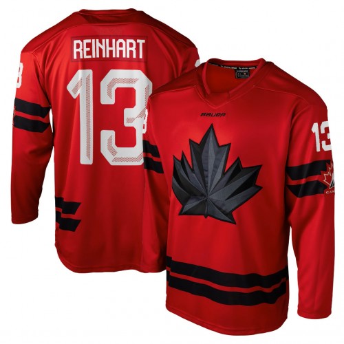 Sam Reinhart Hockey Bauer Canada 2026 Olympics Replica Jersey - Red Sam Reinhart Hockey Bauer Canada 2026 Olympics Replica Jersey - Red