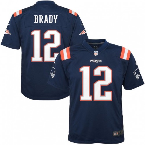 Tom Brady New England Patriots Nike Youth Game Jersey - Navy