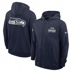 Seattle Seahawks Utility Player Sideline Men's Nike NFL Full-Zip Hoodie Seattle Seahawks Utility Player Sideline Men's Nike NFL Full-Zip Hoodie