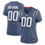 New England Patriots Nike Women's 2025 Rivalries Collection Custom Game Jersey - Storm Blue New England Patriots Nike Women's 2025 Rivalries Collection Custom Game Jersey - Storm Blue