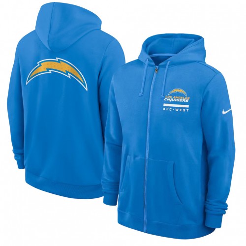 Los Angeles Chargers Utility Player Sideline Men's Nike NFL Full-Zip Hoodie Los Angeles Chargers Utility Player Sideline Men's Nike NFL Full-Zip Hoodie