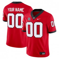 Georgia Bulldogs Home Nike Football Custom Game Jersey - Red Georgia Bulldogs Home Nike Football Custom Game Jersey - Red