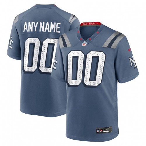 New England Patriots Nike 2025 Rivalries Collection Custom Game Jersey - Storm Blue New England Patriots Nike 2025 Rivalries Collection Custom Game Jersey - Storm Blue