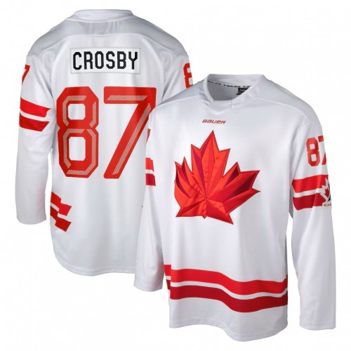 Sidney Crosby Hockey Bauer Canada 2026 Olympics Replica Jersey - White Sidney Crosby Hockey Bauer Canada 2026 Olympics Replica Jersey - White