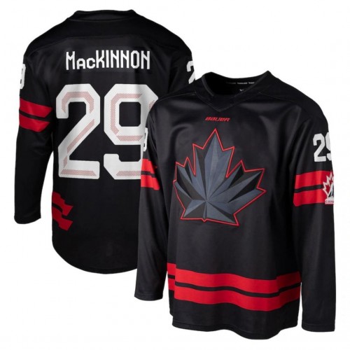 Nathan MacKinnon Hockey Bauer Canada 2026 Olympics Replica Jersey - Black Nathan MacKinnon Hockey Bauer Canada 2026 Olympics Replica Jersey - Black