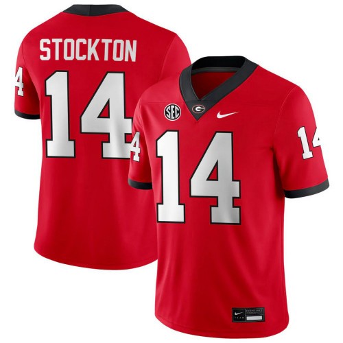 Gunner Stockton Georgia Bulldogs Home Nike Football Game Jersey - Red Gunner Stockton Georgia Bulldogs Home Nike Football Game Jersey - Red