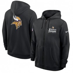 Minnesota Vikings Utility Player Sideline Men's Nike NFL Full-Zip Hoodie Minnesota Vikings Utility Player Sideline Men's Nike NFL Full-Zip Hoodie