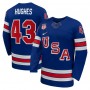Quinn Hughes USA Hockey Olympic Nike 2026 Royal Home Replica Jersey Quinn Hughes USA Hockey Olympic Nike 2026 Royal Home Replica Jersey