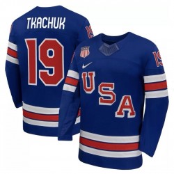 Matthew Tkachuk USA Hockey Olympic Nike 2026 Royal Home Replica Jersey Matthew Tkachuk USA Hockey Olympic Nike 2026 Royal Home Replica Jersey
