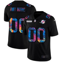 Miami Dolphins Nike NFL 2020 Crucial Catch Limited Edition Custom Jersey - Black