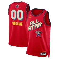 Jordan Brand Unisex Red 2025 NBA All-Star Game Swingman Custom Jersey Jordan Brand Unisex Red 2025 NBA All-Star Game Swingman Custom Jersey