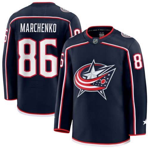 Kirill Marchenko Columbus Blue Jackets Fanatics Home Premium Jersey - Navy Kirill Marchenko Columbus Blue Jackets Fanatics Home Premium Jersey - Navy