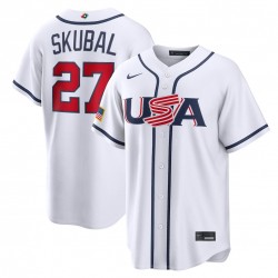 Tarik Skubal USA Baseball Nike 2026 World Baseball Classic Home Stadium Jersey - White Tarik Skubal USA Baseball Nike 2026 World Baseball Classic Home Stadium Jersey - White