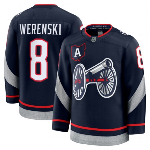 Zach Werenski Columbus Blue Jackets 2025 NHL Stadium Series Premium Jersey - Navy Zach Werenski Columbus Blue Jackets 2025 NHL Stadium Series Premium Jersey - Navy
