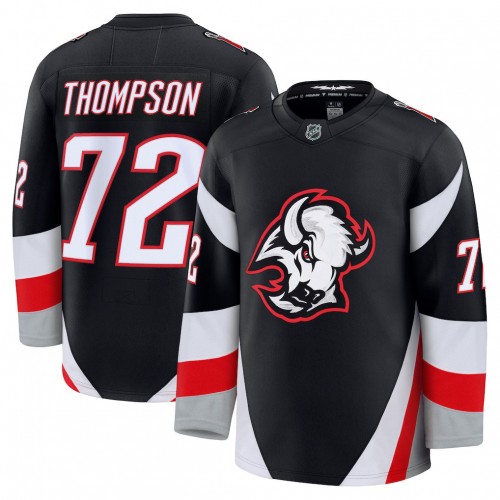 Tage Thompson Buffalo Sabres Black Alternate Premium Jersey Tage Thompson Buffalo Sabres Black Alternate Premium Jersey