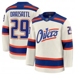 Leon Draisaitl Edmonton Oilers Alternate Cream Premium Player Jersey Leon Draisaitl Edmonton Oilers Alternate Cream Premium Player Jersey