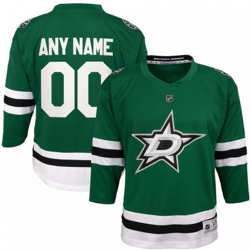 Youth Dallas Stars Green Home Replica Custom Jersey Youth Dallas Stars Green Home Replica Custom Jersey