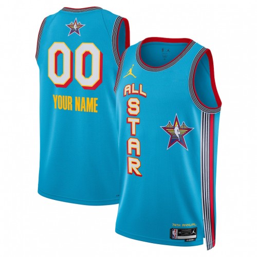 Jordan Brand Unisex Light Blue 2025 NBA All-Star Game Swingman Custom Jersey Jordan Brand Unisex Light Blue 2025 NBA All-Star Game Swingman Custom Jersey