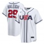Cal Raleigh USA Baseball Nike 2026 World Baseball Classic Home Stadium Jersey - White Cal Raleigh USA Baseball Nike 2026 World Baseball Classic Home Stadium Jersey - White