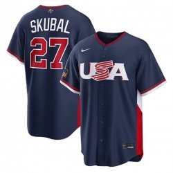 Tarik Skubal USA Baseball Nike 2026 World Baseball Classic Road Stadium Jersey - Navy Tarik Skubal USA Baseball Nike 2026 World Baseball Classic Road Stadium Jersey - Navy