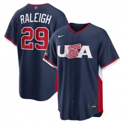 Cal Raleigh USA Baseball Nike 2026 World Baseball Classic Road Stadium Jersey - Navy Cal Raleigh USA Baseball Nike 2026 World Baseball Classic Road Stadium Jersey - Navy