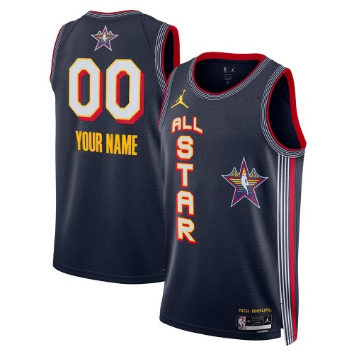 Jordan Brand Unisex Navy 2025 NBA All-Star Game Swingman Custom Jersey Jordan Brand Unisex Navy 2025 NBA All-Star Game Swingman Custom Jersey