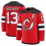 Nico Hischier New Jersey Devils Jack Hughes Red Home Premium Jersey Nico Hischier New Jersey Devils Jack Hughes Red Home Premium Jersey