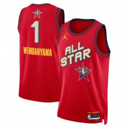 Victor Wembanyama Jordan Brand Unisex Red 2025 NBA All-Star Game Swingman Player Jersey Victor Wembanyama Jordan Brand Unisex Red 2025 NBA All-Star Game Swingman Player Jersey