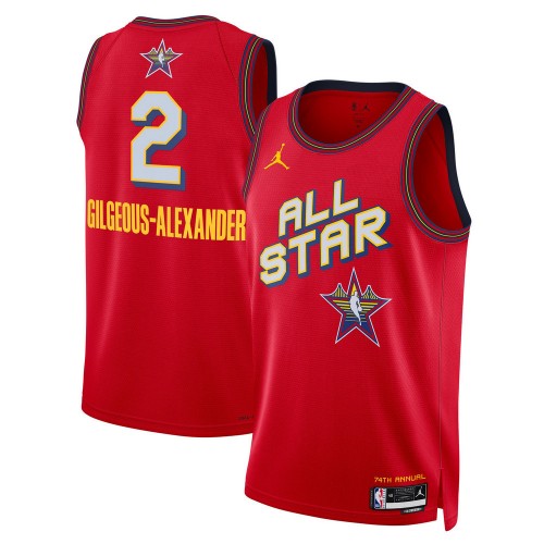 Shai Gilgeous-Alexander Jordan Brand Unisex Red 2025 NBA All-Star Game Swingman Player Jersey Shai Gilgeous-Alexander Jordan Brand Unisex Red 2025 NBA All-Star Game Swingman Player Jersey