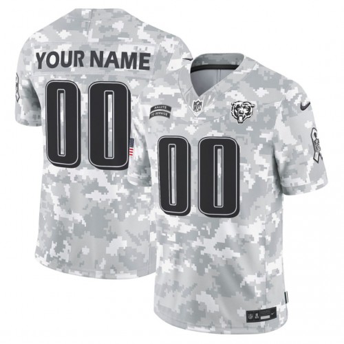 Chicago Bears Nike Arctic Camo 2024 Salute to Service Limited Custom Jersey