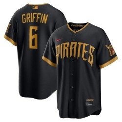 Konnor Griffin Pittsburgh Pirates Nike 2026 City Connect Stadium Jersey - Black Konnor Griffin Pittsburgh Pirates Nike 2026 City Connect Stadium Jersey - Black